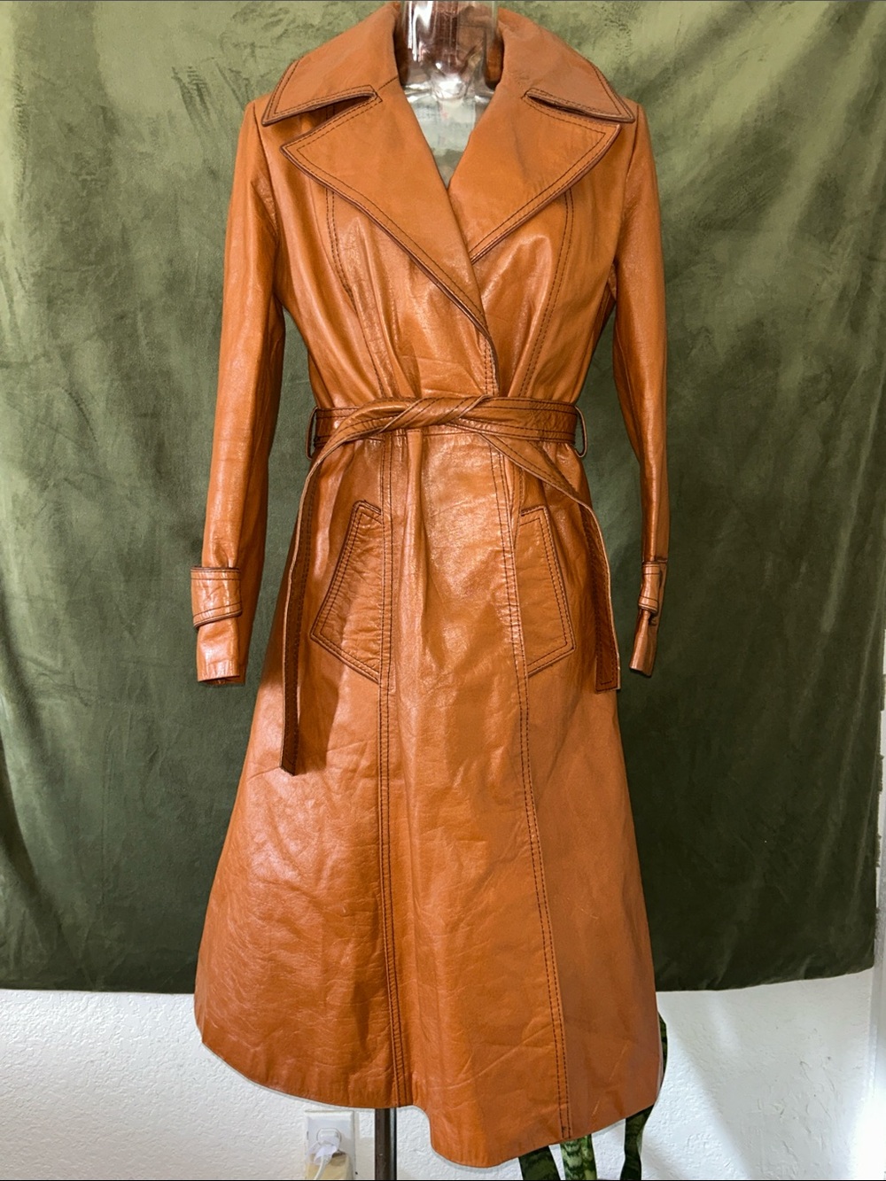 Wilsons Leather Trench Coat with Belt